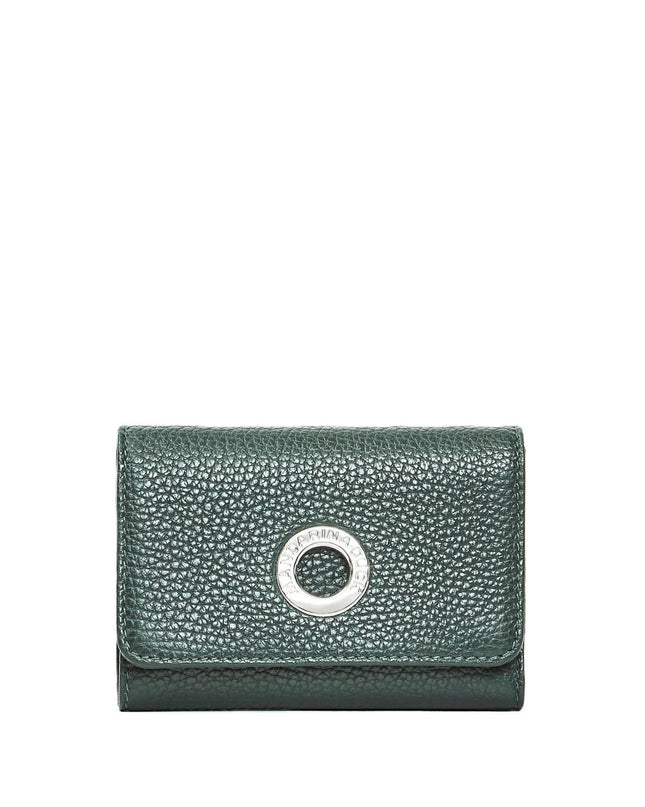 Mandarina Duck Portafogli Donna Pelle Verde Pine Green Portamonete FZP70 MELLOW LEATHER PINE GREEN Mandarina Duck 
