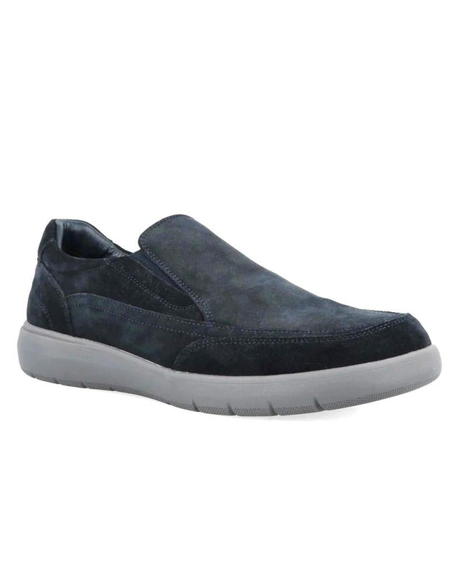 Impronte Mocassini Slip On Chelsea Uomo in Camoscio Blu - MARIO SPATARELLA