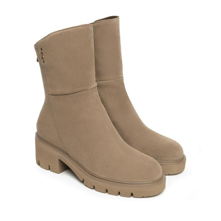 Nero Giardini Stivaletti Donna con Tacco in Camoscio Talpa - MARIO SPATARELLA