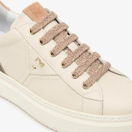 Nero Giardini Sneakers Donna in Pelle Milk I514160D MILK 710 Nero Giardini 