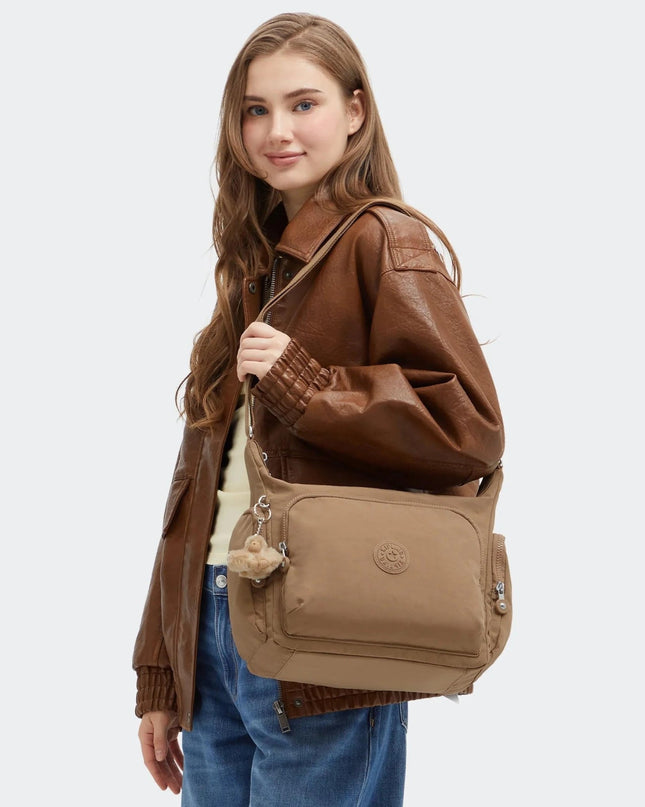 Kipling Borse Tracolla Multitasche Tan Cuoio - MARIO SPATARELLA