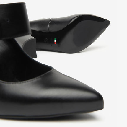 Nero Giardini Decollete Mary Jane con Cinturino in Pelle Nero - MARIO SPATARELLA