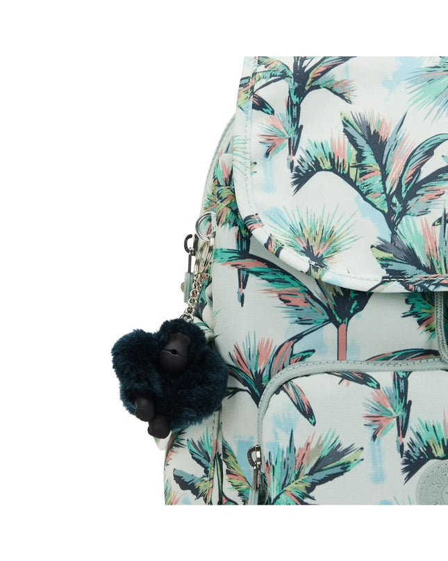 Kipling Zaino Multitasche in Tessuto Fantasia More Palm Trees CITY PACK ZIP S MORE PALM TREES Kipling 