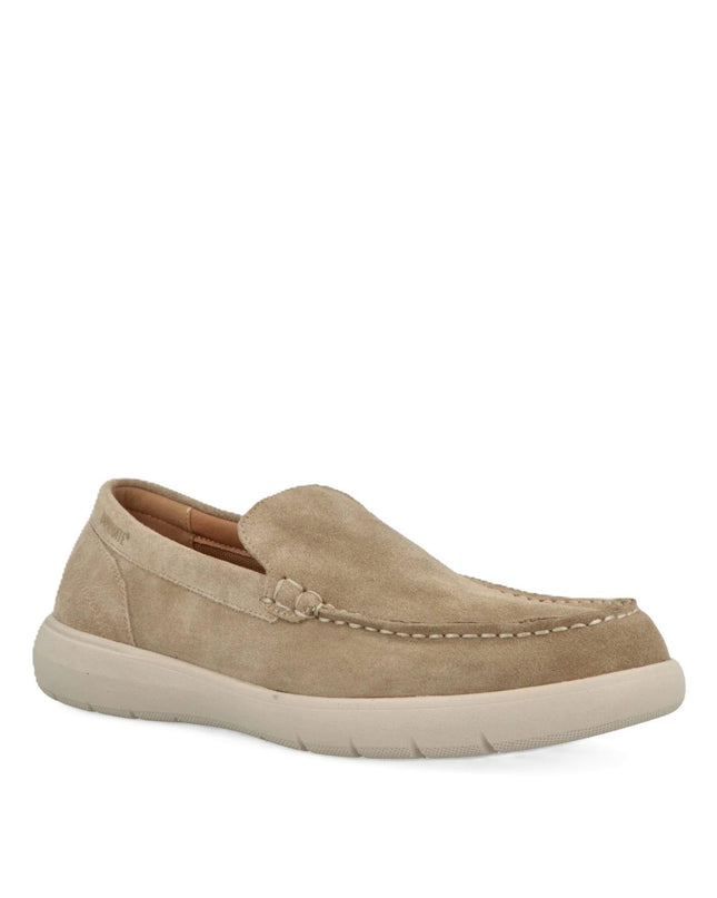 Impronte Mocassini Uomo Barca in Camoscio Beige - MARIO SPATARELLA