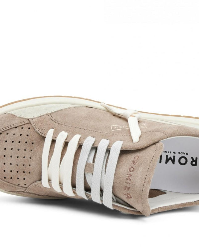 Sneakers Basket Uomo in Pelle C7D8 ALPHA BOLD SABBIA Cromier 