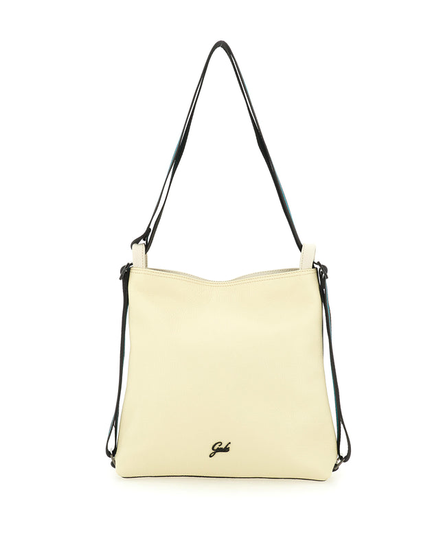 Gabs Borsa Zaino Trasformabile in Pelle Lino Panna DORINA TG M LINO PANNA Gabs 
