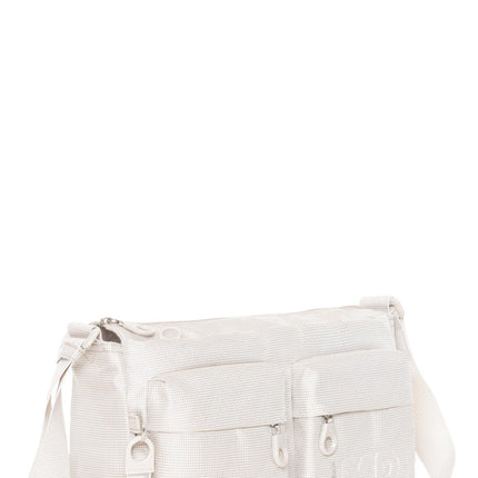 Mandarina Duck Borsa a Tracolla Multitasche in Tessuto QMTX5 MD20 WHITECAP GRAY Mandarina Duck 
