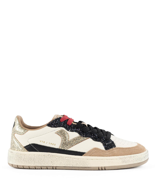 Sneakers Victoria Donna Bassa in Pelle Taupe Glitter Multi 8806113 SMASH GLITTER Victoria 