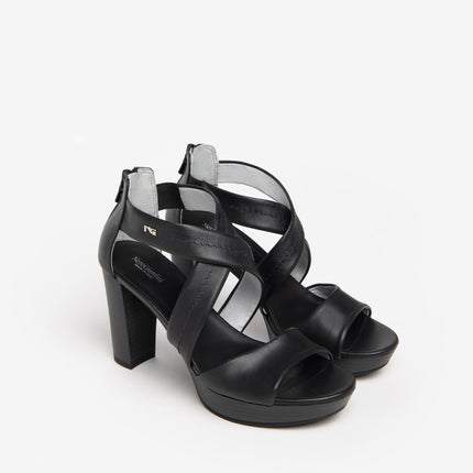 Sandali Donna in Pelle Nero E307500D NERO 100 Nero Giardini 