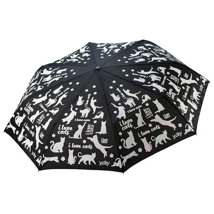 Ombrello Cambia Colore Apri Chiudi Y2266 I LOVE CATS Y-Dry 