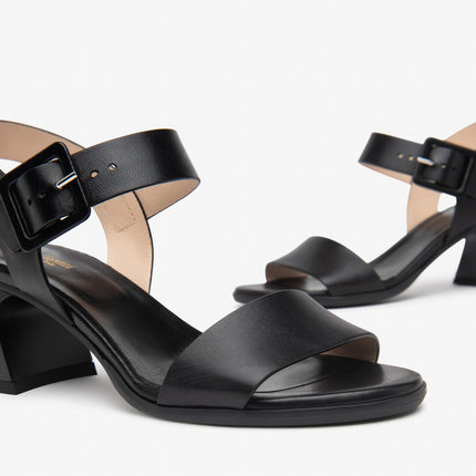 Nero Giardini Sandali Donna con Tacco in Pelle Nera E513240D NERO 100 Nero Giardini 
