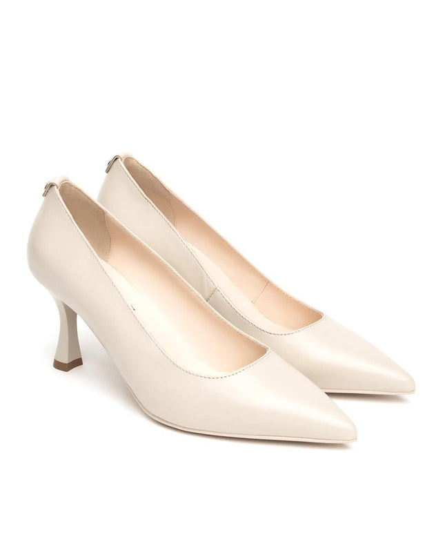 NeroGiardini Decollete in Pelle Avorio - MARIO SPATARELLA