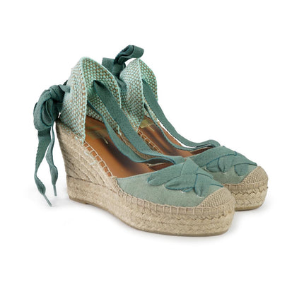 Viguera Espadrillas Alte con Lacci Menta 2227 MENTA Viguera 