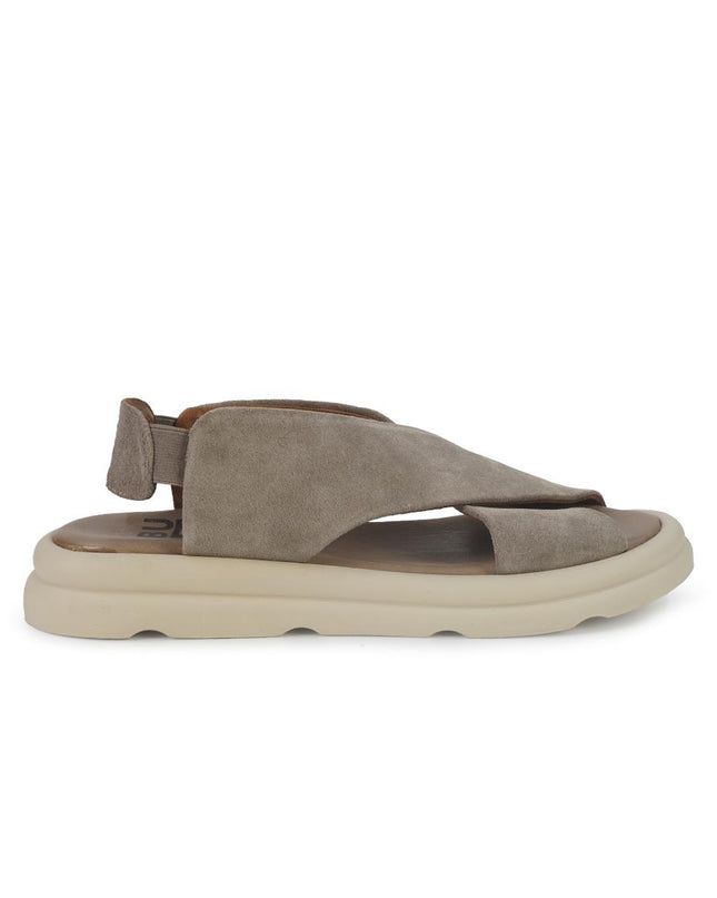 Bueno Sandali Bassi Donna in Camoscio Pietra A2603 STONE Bueno 