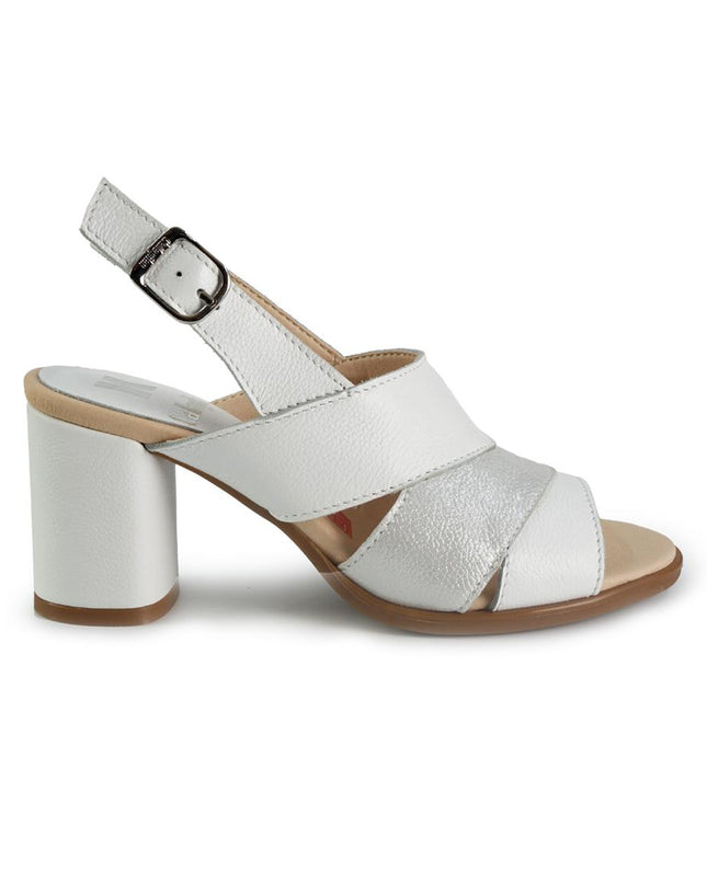Callaghan Sandali Donna con Tacco in Pelle Bianco Multi 34104 KENDALL BLANCO Callaghan 