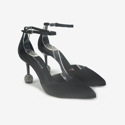 Decolletè Cinturino Punta Plateau Nero 500 ELEGANT BLACK Tsakiris Mallas 