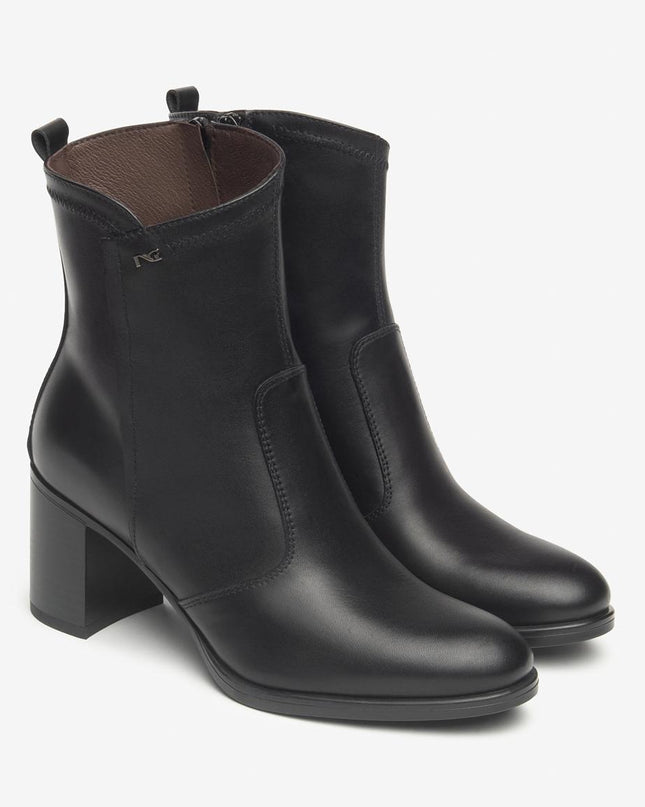 Nero Giardini Stivaletti Tronchetti Donna Pelle Nero - MARIO SPATARELLA