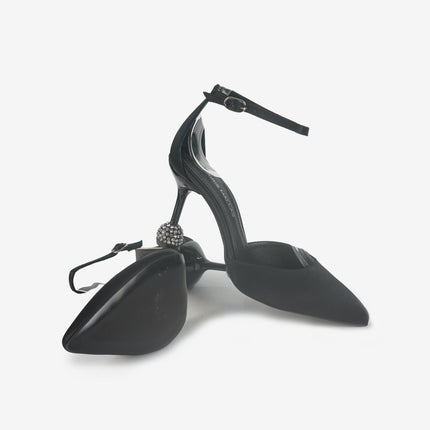 Decolletè Cinturino Punta Plateau Nero 500 ELEGANT BLACK Tsakiris Mallas 