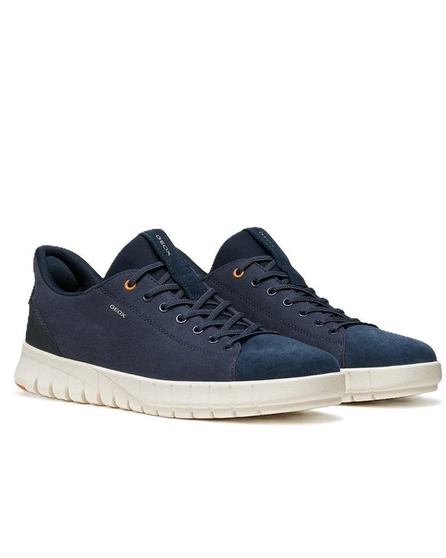 Geox Sneakers Uomo Flextride Plus FastIn Tessuto e Camoscio Blu U65MAC FELXTRIDE NAVY Geox 
