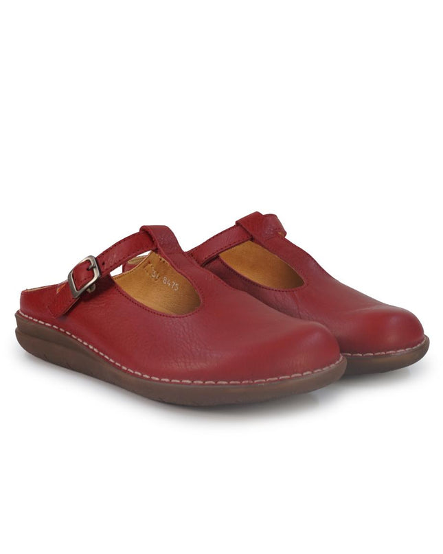 Jungla Sandalo Sabot Donna con Cinturino in Pelle Rossa 8475 ROJO Jungla 
