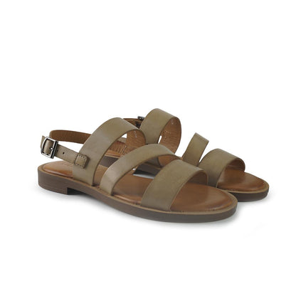 Vueva Sandali Flat Donna in Pelle Taupe WD425R03 TAUPE Vueva 