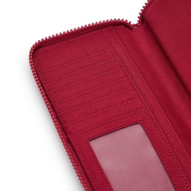 Portafogli Donna Lungo Rosso MONEY WORLD RED RED WINE Kipling 