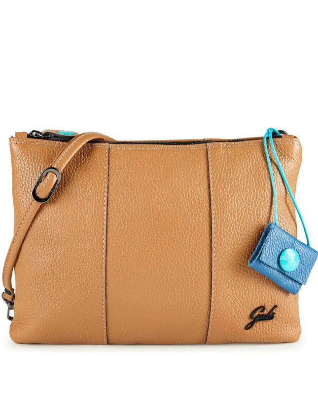 Gabs Pochette Donna con Tracolla in Pelle Cuoio BEYONCE TG M CAMOSCIO CUOIO Gabs 