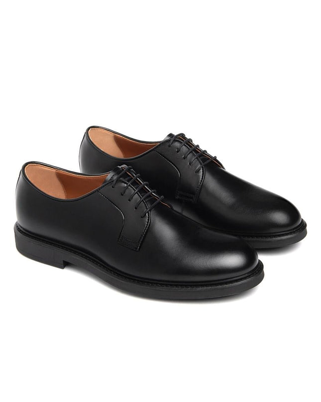 NeroGiardini Francesina Stringata Derby Uomo in Pelle Nera - MARIO SPATARELLA
