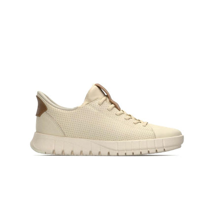 Geox Sneakers Donna Flextride Plus FastIn in Pelle Beige D657SC FLEXTRIDE PAPYRUS Geox 