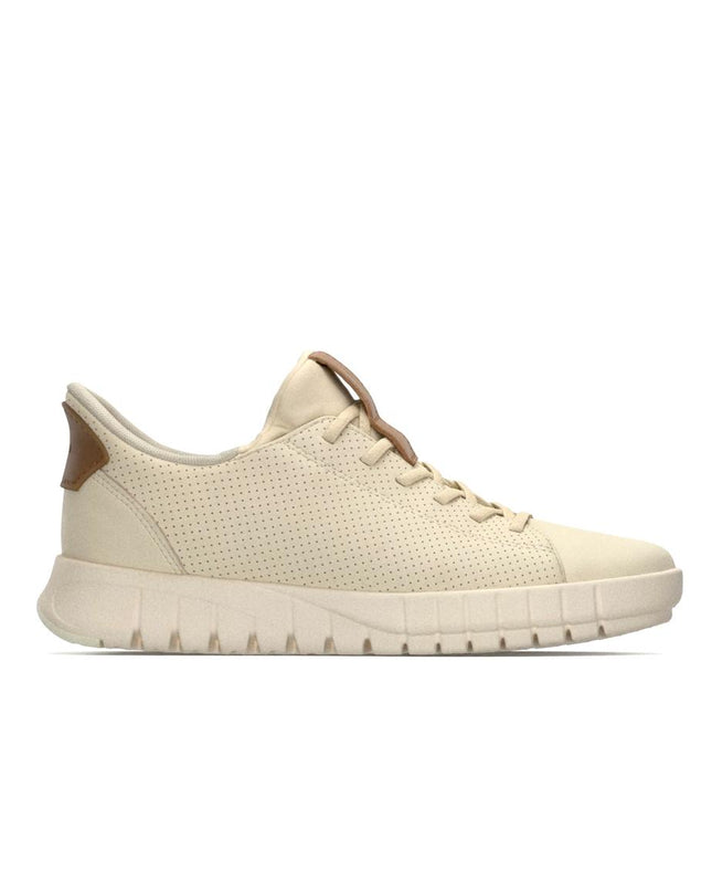 Geox Sneakers Donna Flextride Plus FastIn in Pelle Beige D657SC FLEXTRIDE PAPYRUS Geox 