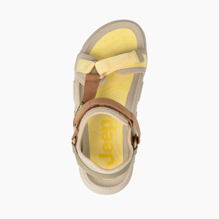 Jeep Sandali Trekking Outdoor Donna in Tessuto Tabacco Multicolor - MARIO SPATARELLA