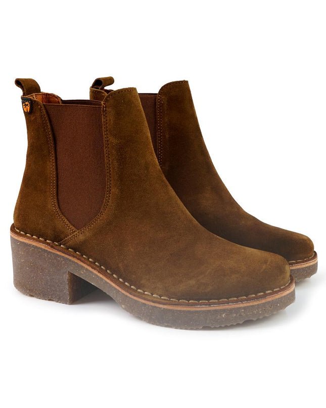 Jungla Stivaletti Chelsea Donna Camoscio Cuoio 8216 MOGANO Jungla 