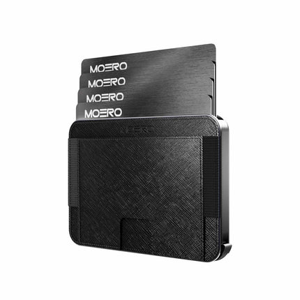 Moero M2 Pro Saffiano Black Portafoglio Slim - MARIO SPATARELLA
