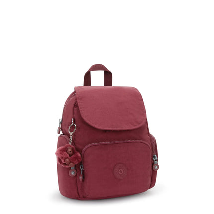 Kipling Zainetto in Tessuto Lounge Wine CITY ZIP MINI LOUNGE WINE Kipling 