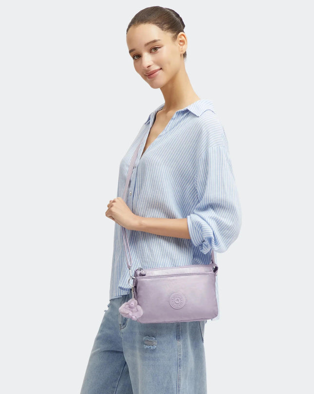 Kipling Borsetta Donna Tracolla Metallic Lilac RIRI LILAC METALLIC Kipling