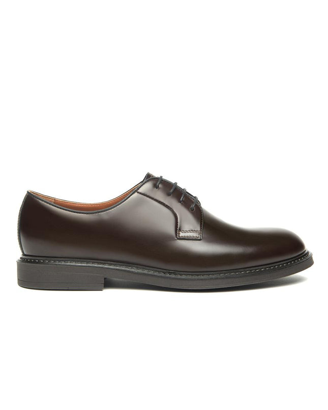NeroGiardini Francesina Stringata Derby Uomo in Pelle Marrone E600601U CASTAGNO 305 Nero Giardini 