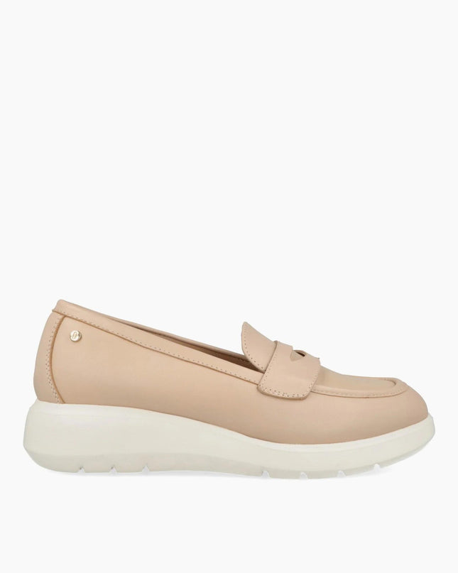 Impronte Mocassini con Zeppa in Pelle Nude MOKA PINK Impronte 