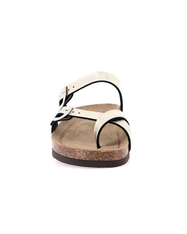 Grunland Sandali Infradito Donna Plantare Sughero Doppia Fibbia Champagne CB2438 HOLA CHAMPAGNE Grunland 
