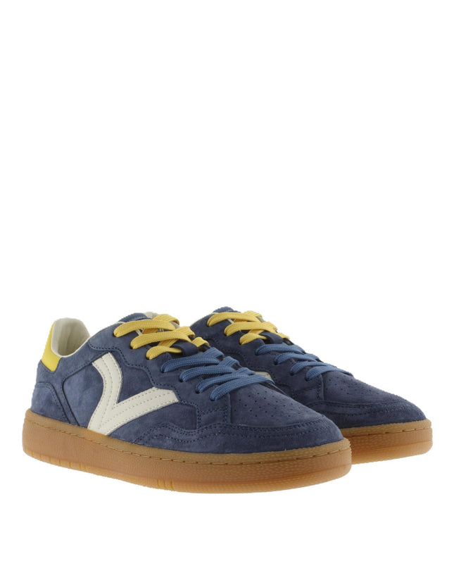 Victoria Sneakers Bassa Uomo in Pelle Blu Multi 8806116 U SMASH SUEDE MARINO Victoria 