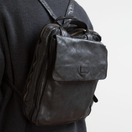 Biba Zaino in Pelle Vacchetta Nera - MARIO SPATARELLA