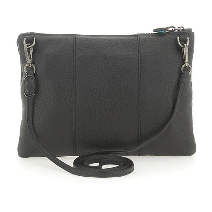 Gabs Pochette in Pelle Nera con Tracolla - MARIO SPATARELLA