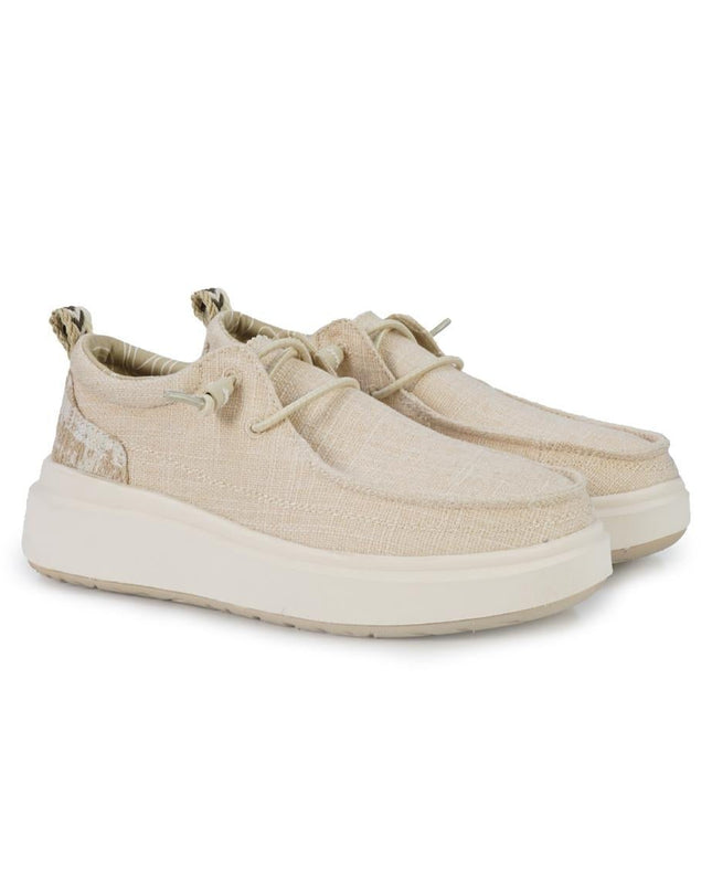 Jeep Wallabee Slipon Donna in Tessuto Beige - MARIO SPATARELLA