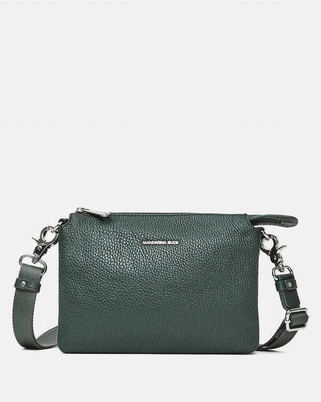 Mandarina Duck Pochette con Tracolla in Pelle Pine Green - MARIO SPATARELLA