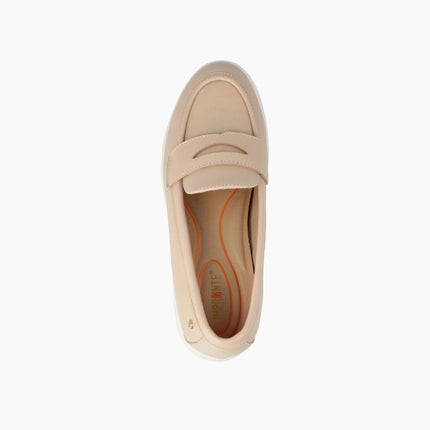 Impronte Mocassini con Zeppa in Pelle Nude MOKA PINK Impronte 