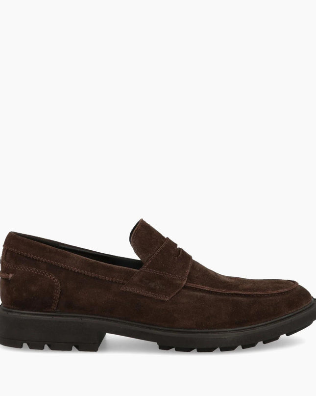 Mocassini Impronte Uomo in Camoscio Marrone CIPRIANI MOC SUEDE DARK BROWN Impronte 