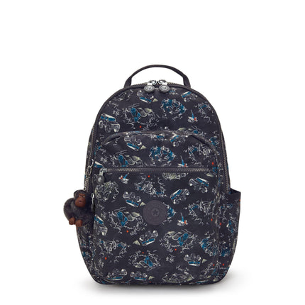 Zaino Porta Computer 15 Pollic Fantasiai Blu SEOUL COLLEGE JUNGLE FUN RACE Kipling 