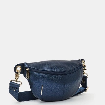 Mandarina Duck Marsupio Donna in Pelle Blu Metal - MARIO SPATARELLA