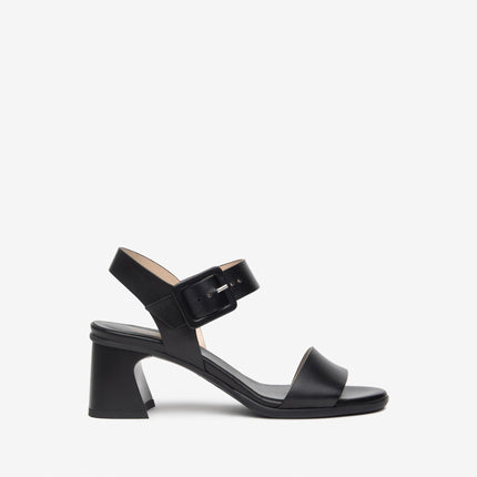 Nero Giardini Sandali Donna con Tacco in Pelle Nera E513240D NERO 100 Nero Giardini 