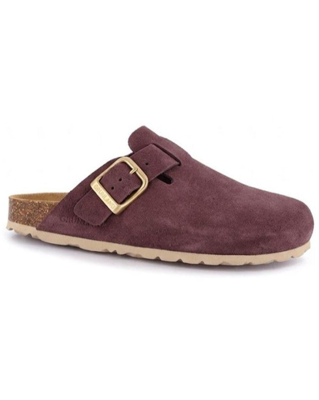 Grunland Sandali Plantare Morbido Sughero Bio Donna in Camoscio Bordeaux CB2609 SARA VINACCIA Grunland 