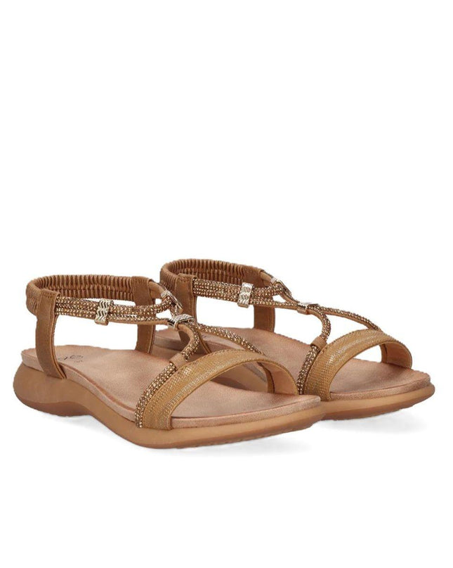 Exe Sandalo Confort Basso Donna Laminato Bronzo BZX47962-4 LAMINATO Exe 